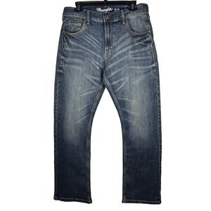 Wrangler Retro Slim Boot Mens Jeans 32x32 Medium Wash Blue 10WLT77LY